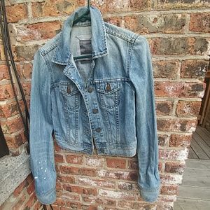 Abercrombie and Fitch crop jean jacket